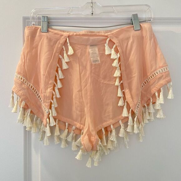 ZINGARA Coverup Shorts tassels detail size Small - Picture 2 of 6